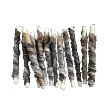 fish skin wrap rawhide twist bones dog chews for dog